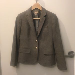 J. Crew Factory Gray Schoolboy Blazer.